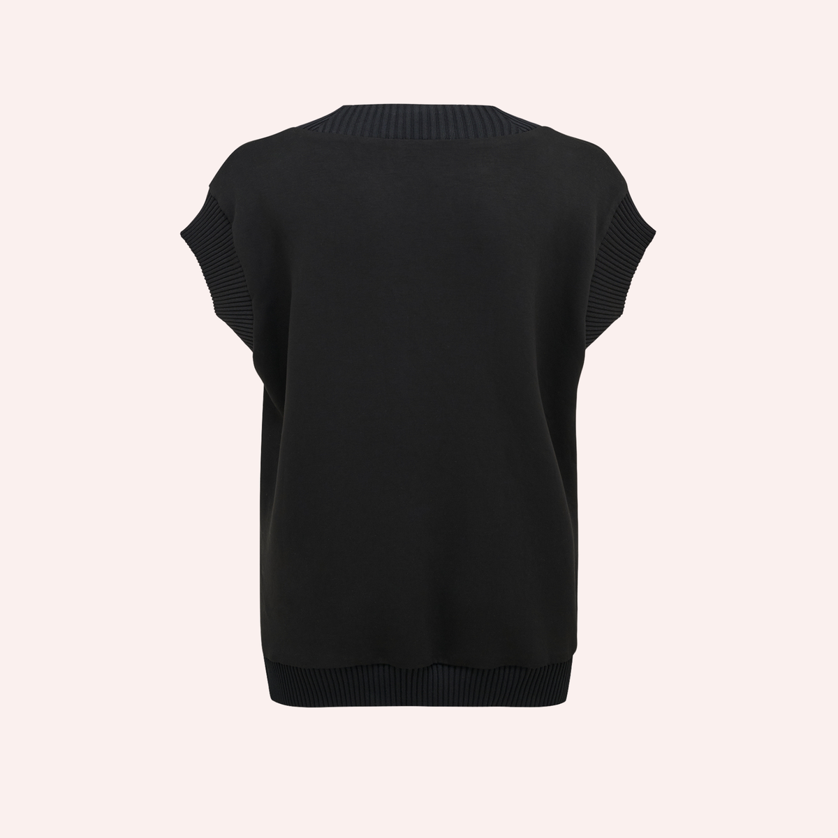 Lucia Sleeveless Lounge Top - Black