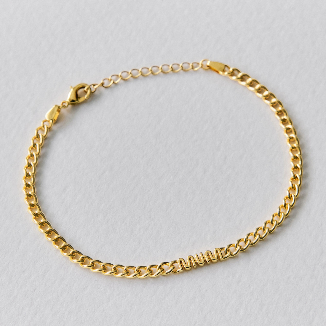 MUM Chain Bracelet - Gold