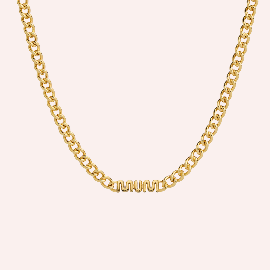 MUM Chain Necklace - Gold