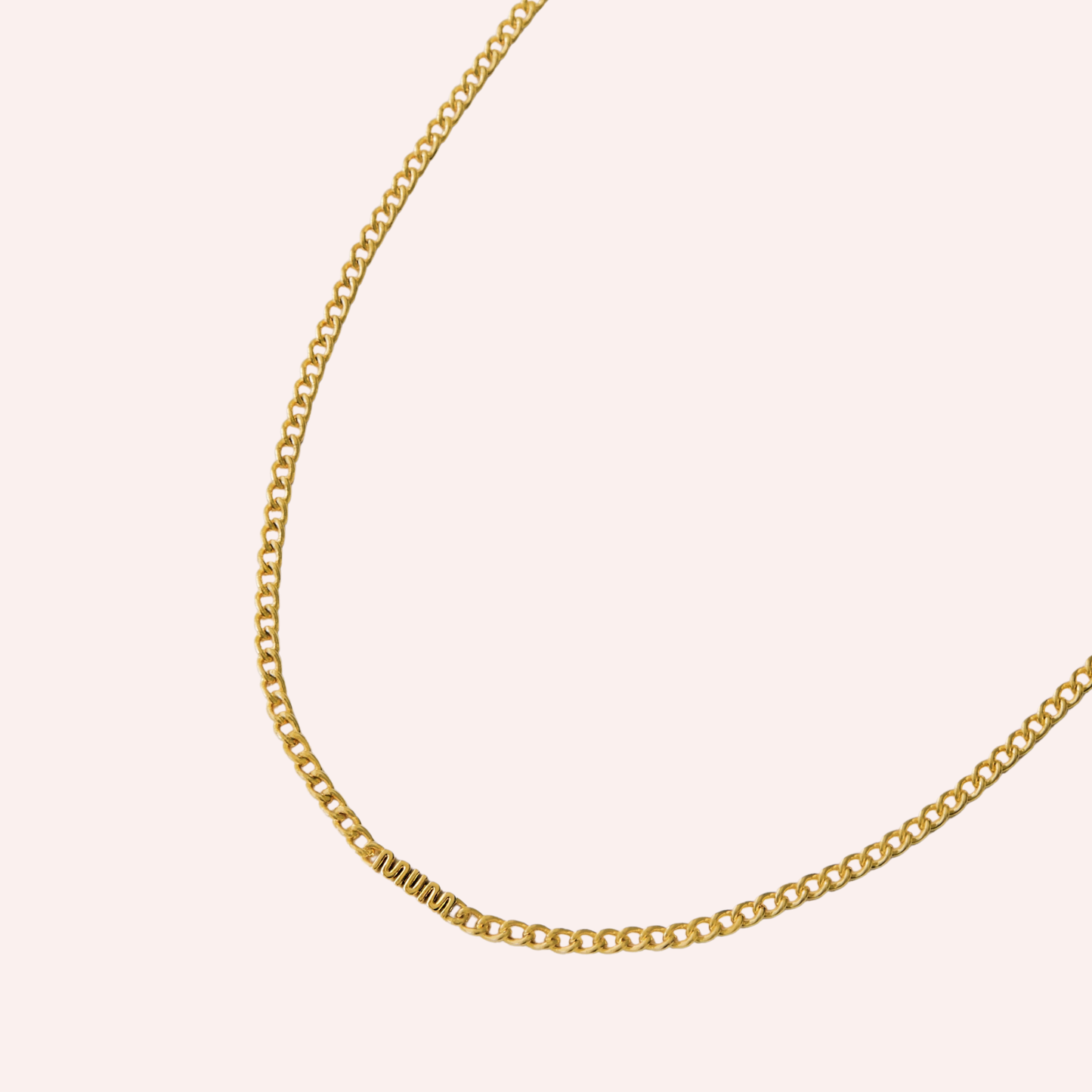 MUM Chain Necklace - Gold