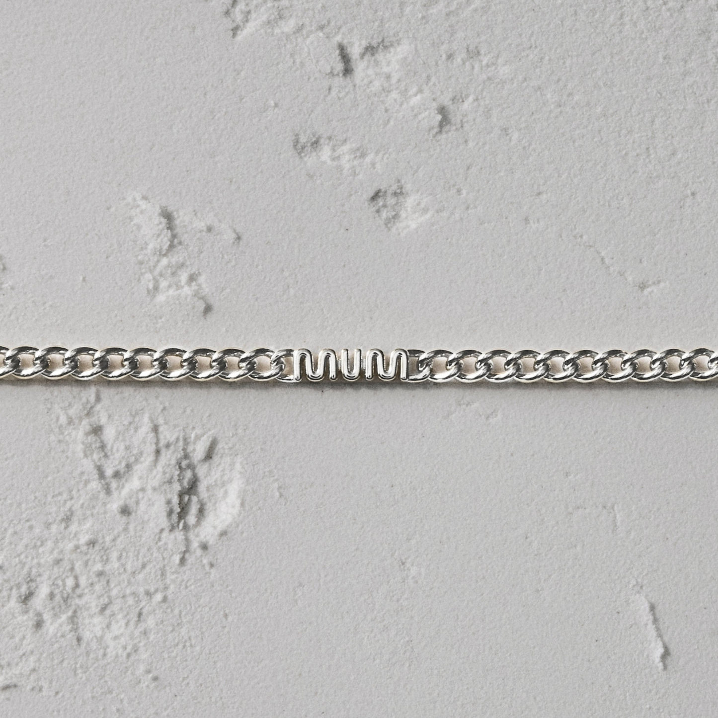 MUM Chain Necklace - Silver