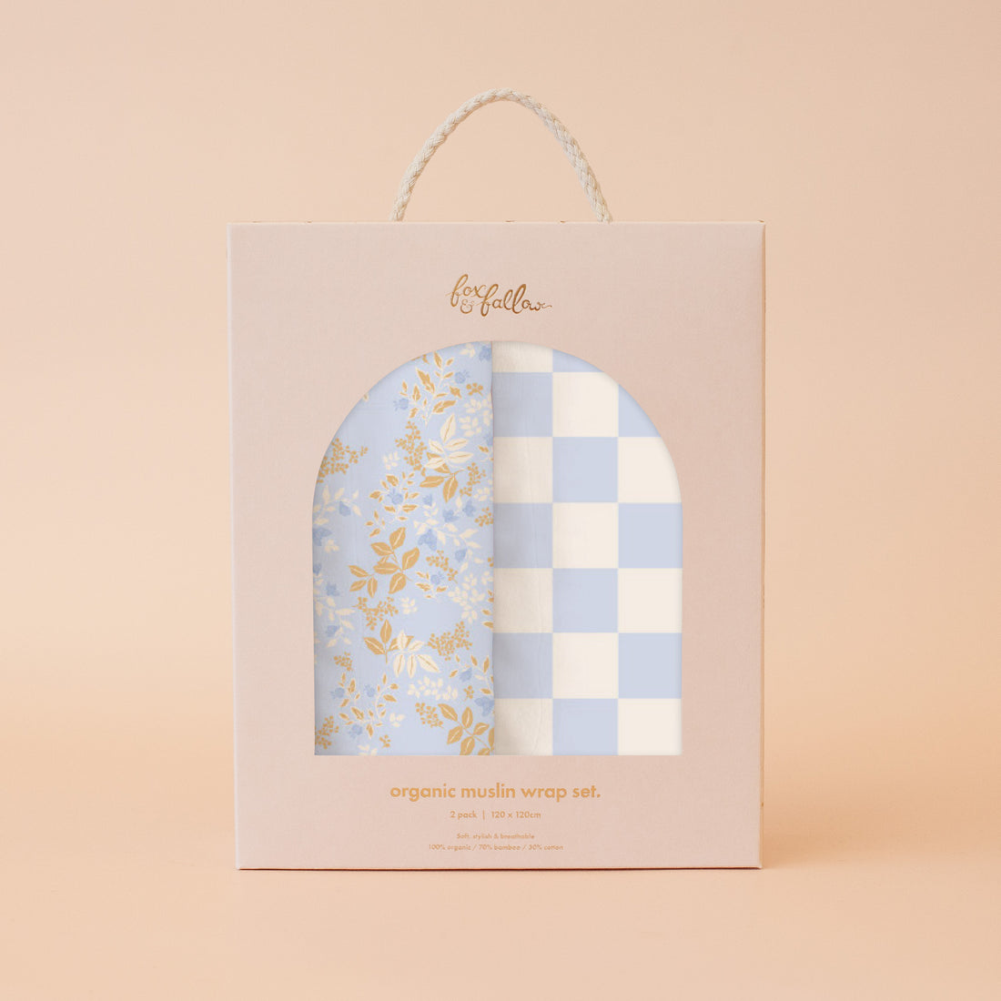 Wrap Set - Powder Check/Delphinium