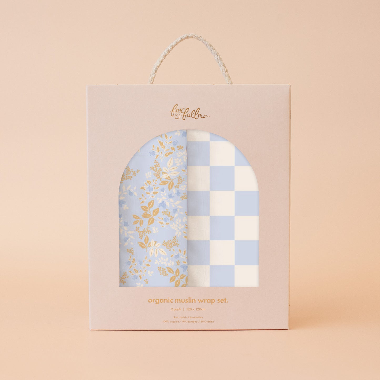 Wrap Set - Powder Check/Delphinium