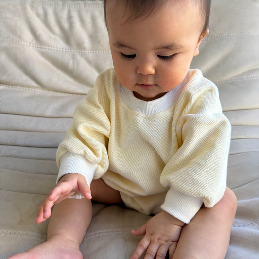 Maisie French Terry Bodysuit - Butter