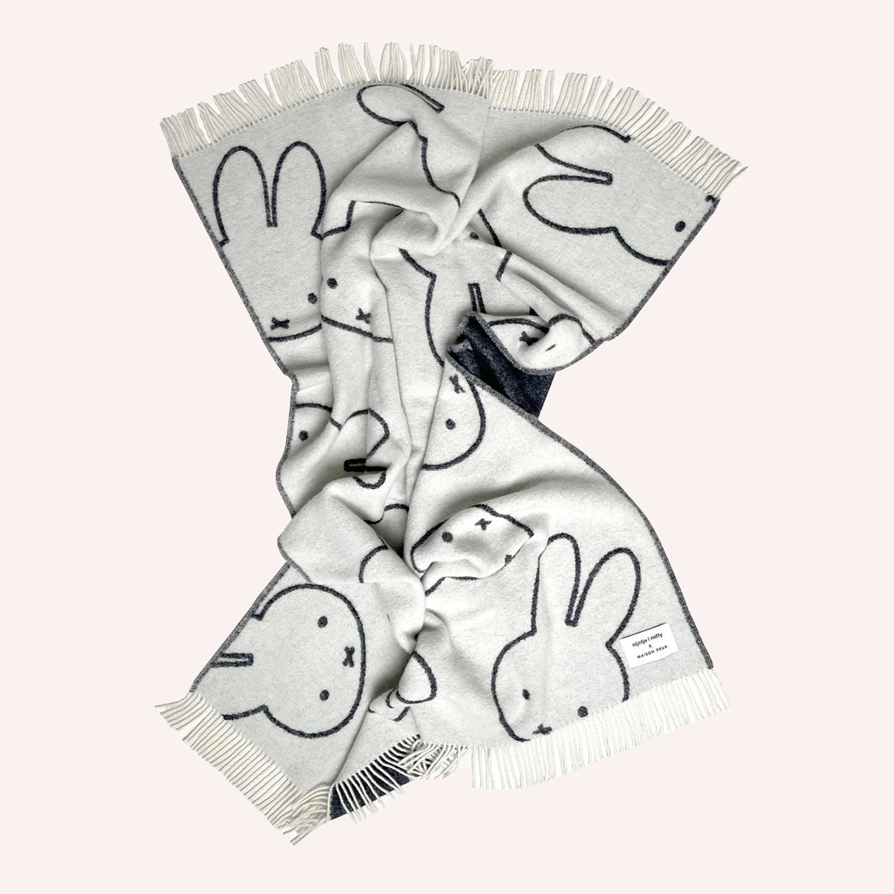 Miffy Blanket - White/Black