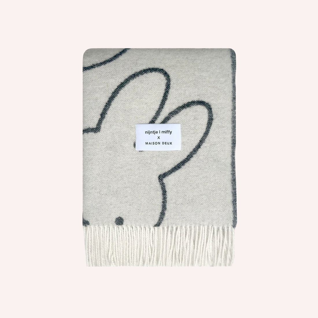 Miffy Blanket - White/Black