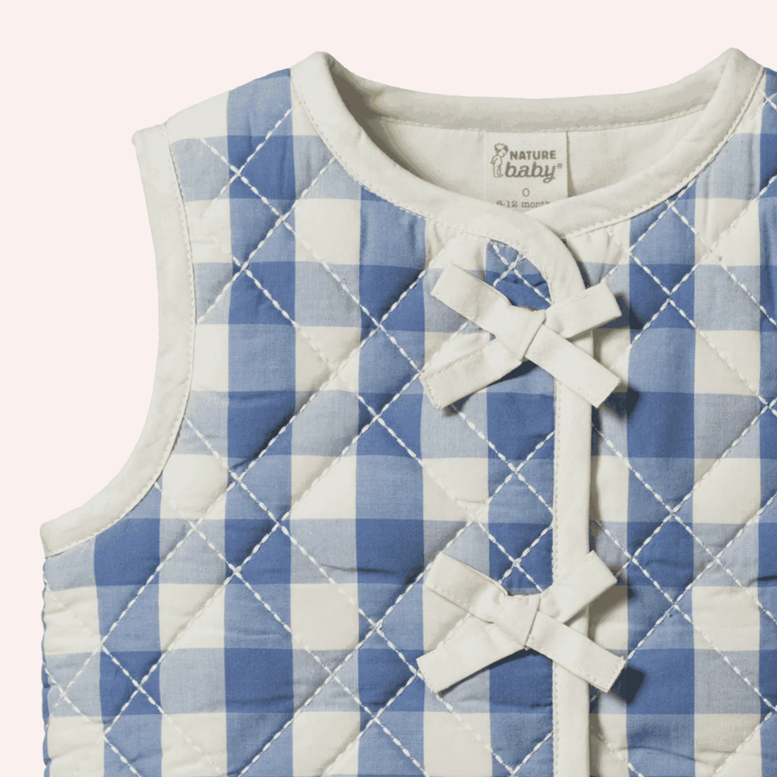 Marlo Quilted Vest - Bluebelle Check