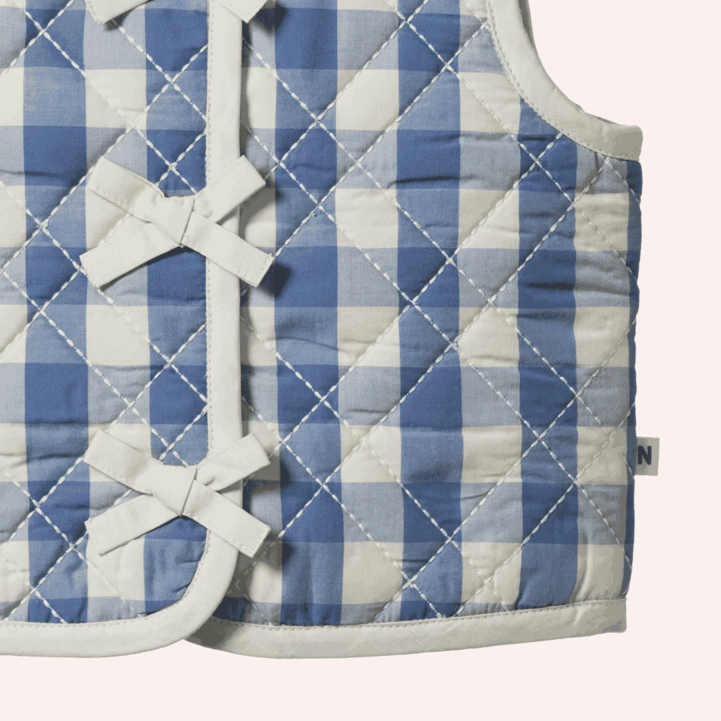 Marlo Quilted Vest - Bluebelle Check