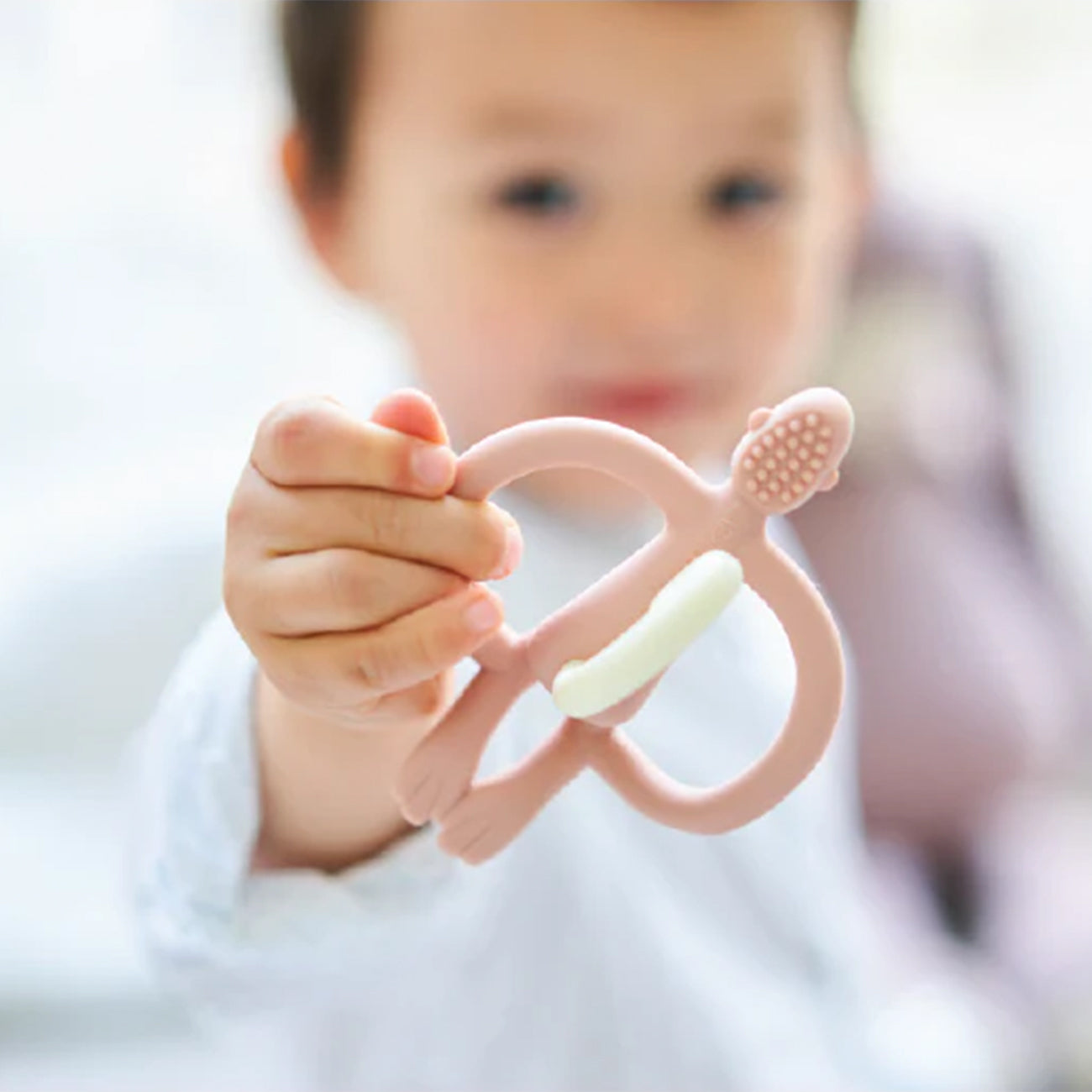 Teething Toy and Gel Applicator - Dusty Pink