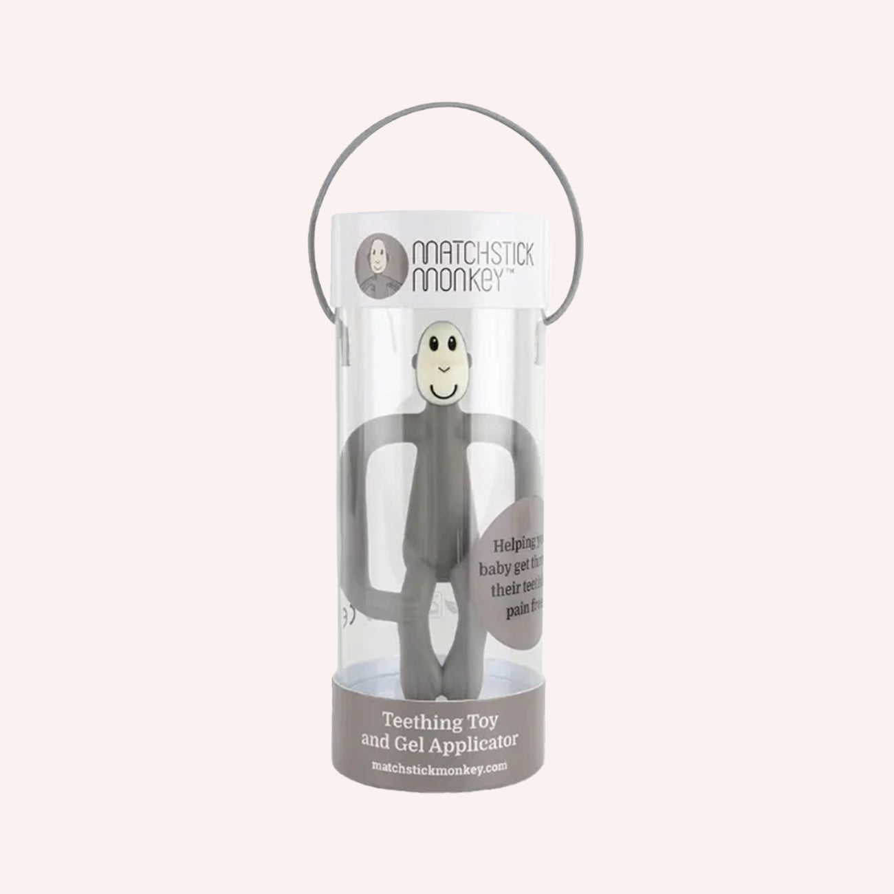 Teething Toy and Gel Applicator - Grey