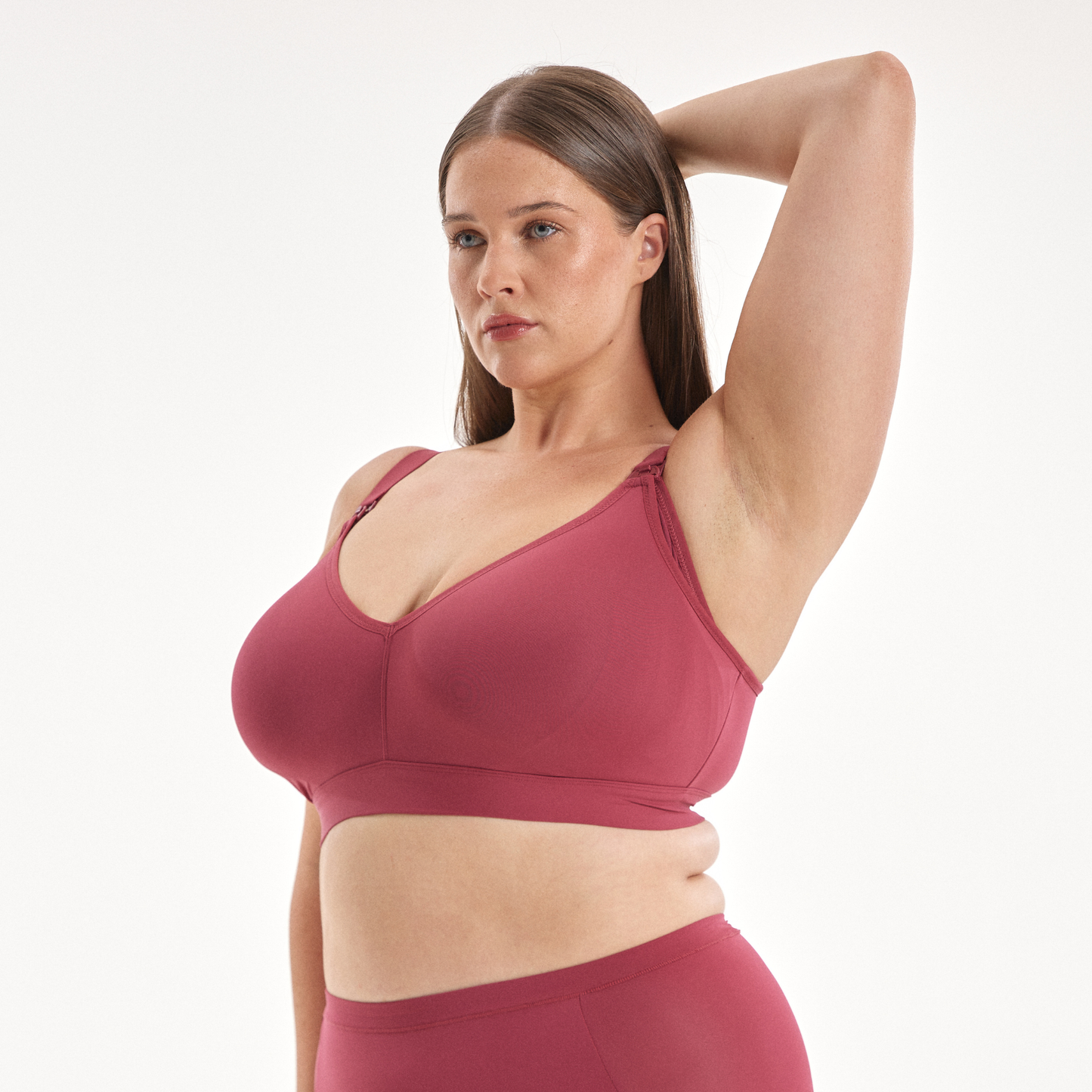 Maternity Comfort Wirefree Bralette - Burnt Fig