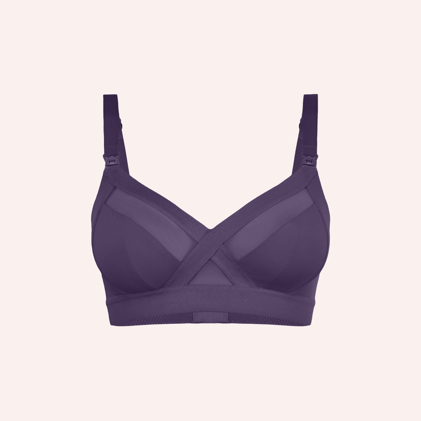 Maternity Support Wirefree Bralette - Mulberry