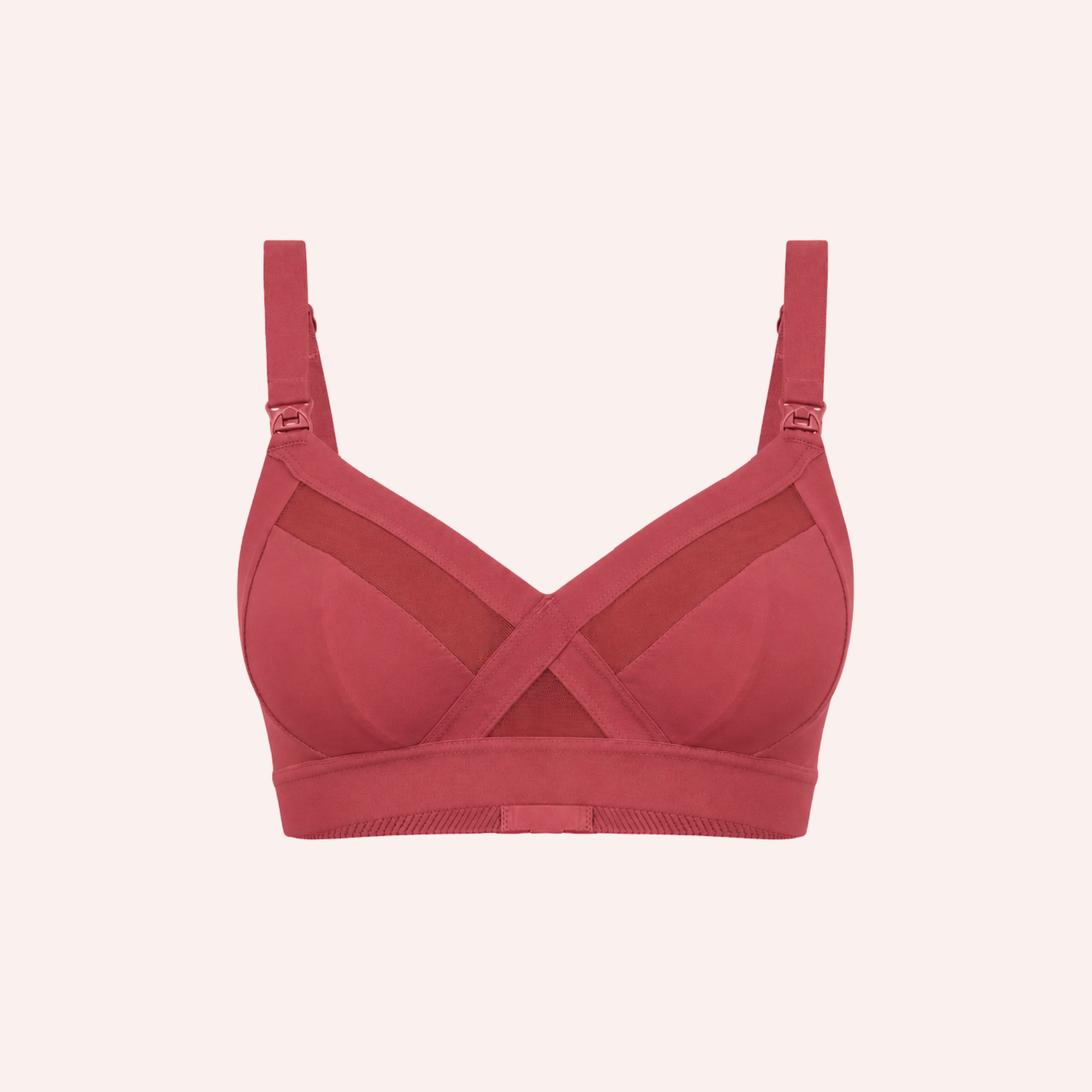 Maternity Support Wirefree Bralette - Burnt Fig