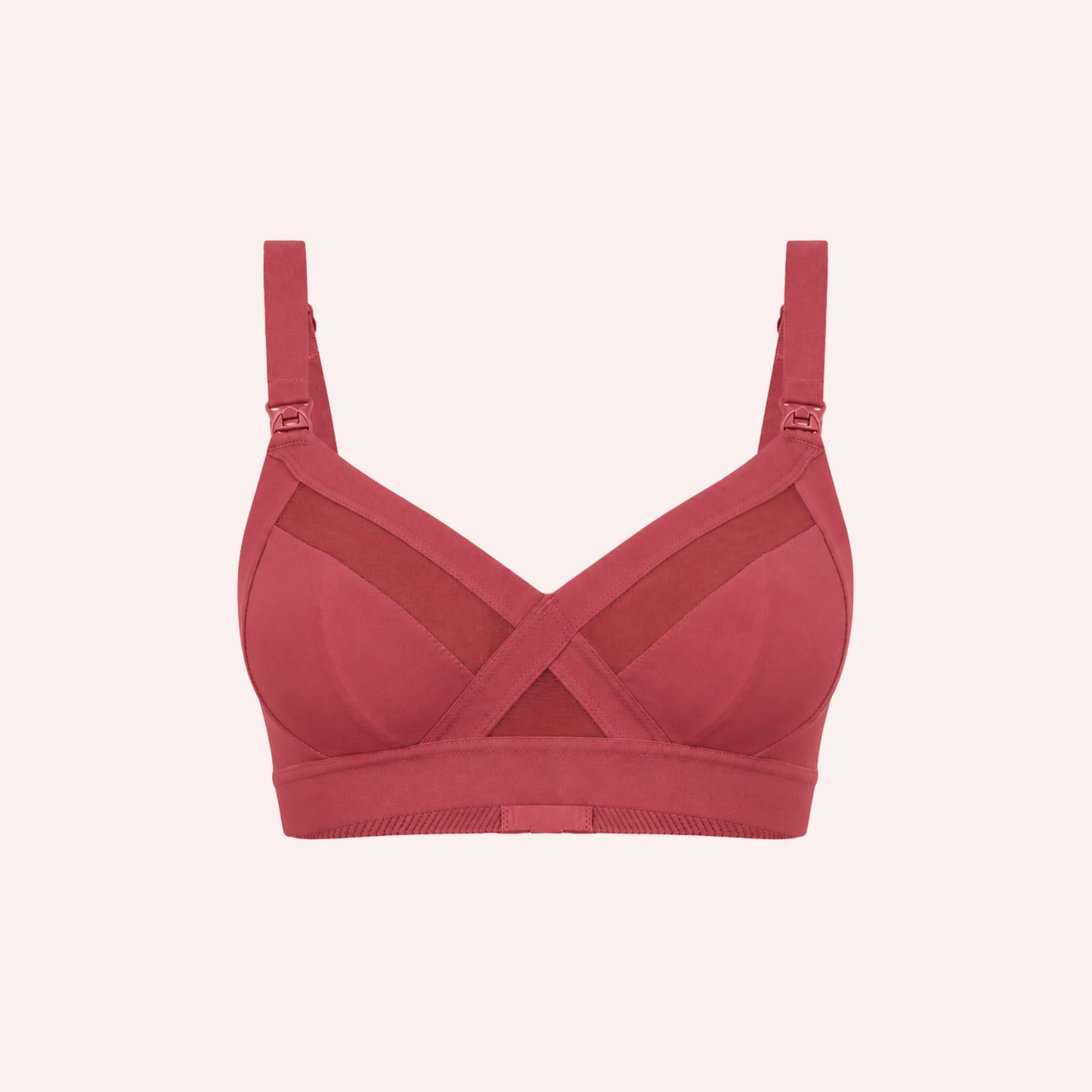 Maternity Support Wirefree Bralette - Burnt Fig