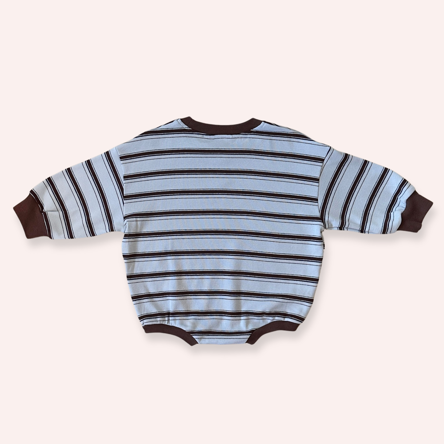 Mattie Stripe Cotton Bodysuit - Blue Stripe