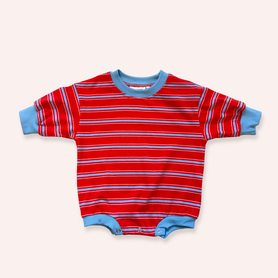 Poppy/Blue Stripe
