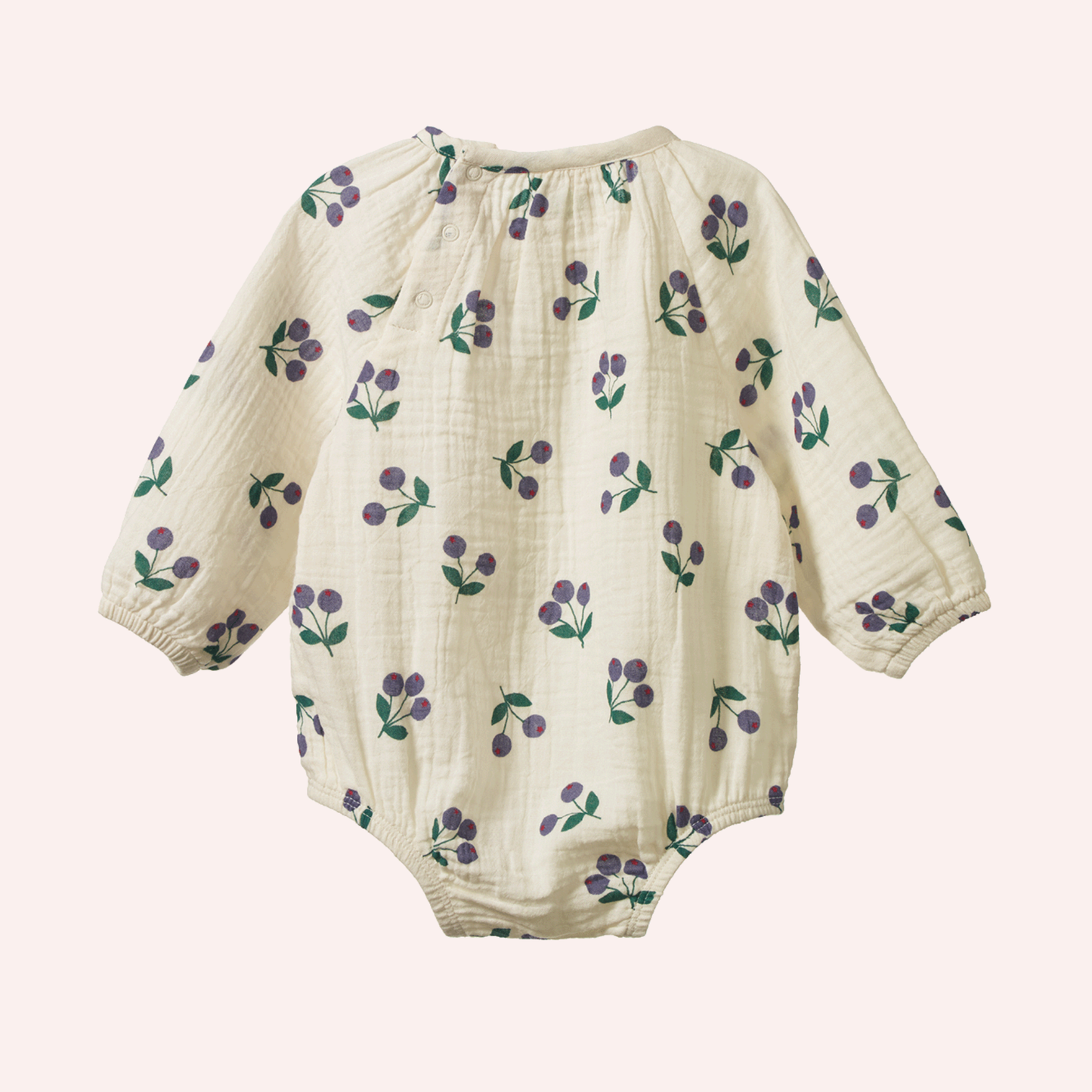 Meadow Bodysuit Muslin - Winter Berry Natural Print