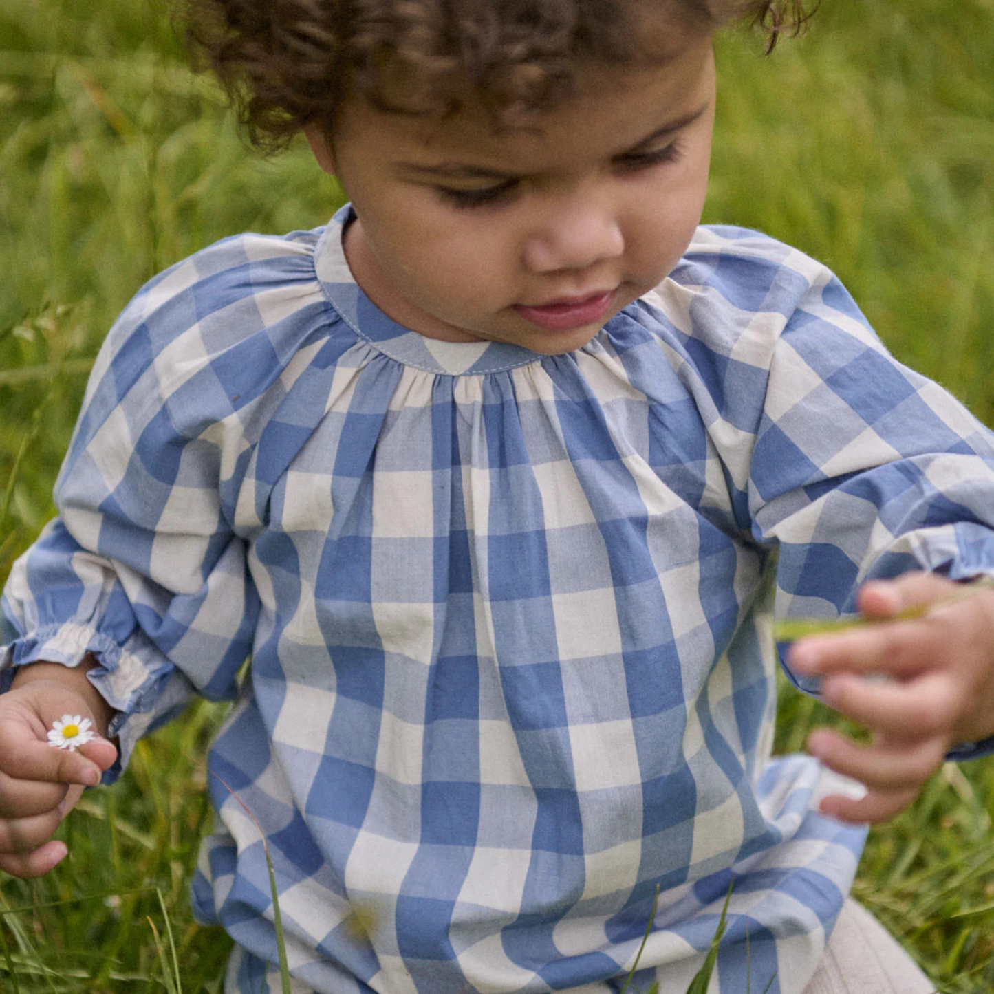 Meadow Bodysuit Gingham - Bluebelle Check