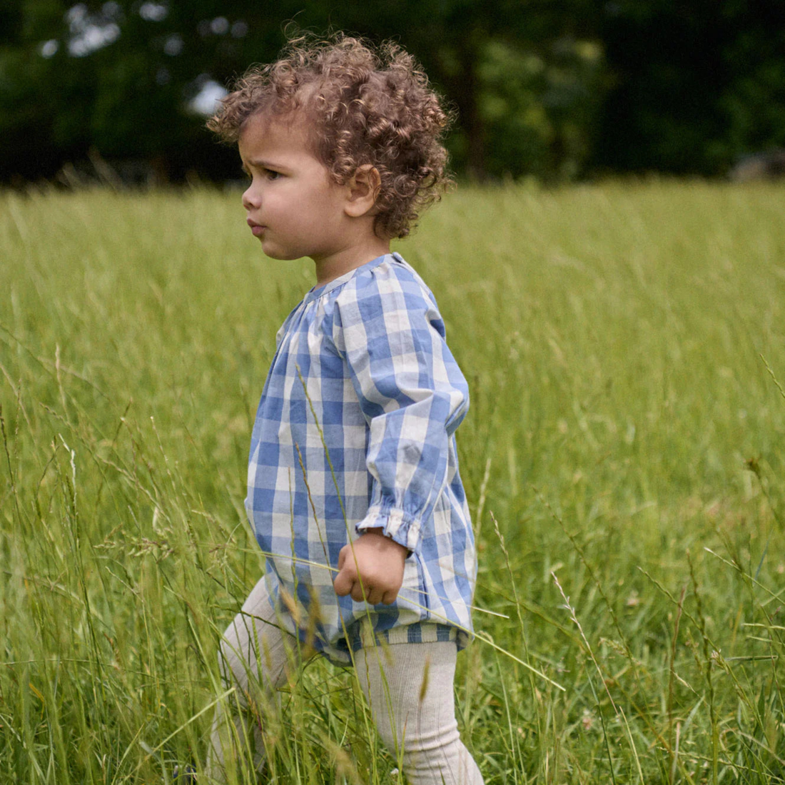 Meadow Bodysuit Gingham - Bluebelle Check