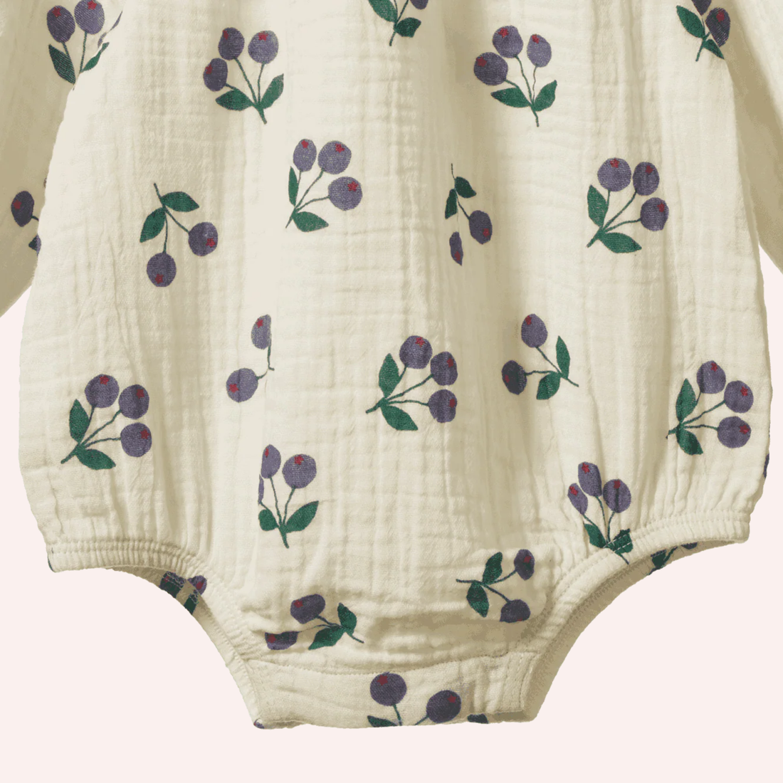 Meadow Bodysuit Muslin - Winter Berry Natural Print