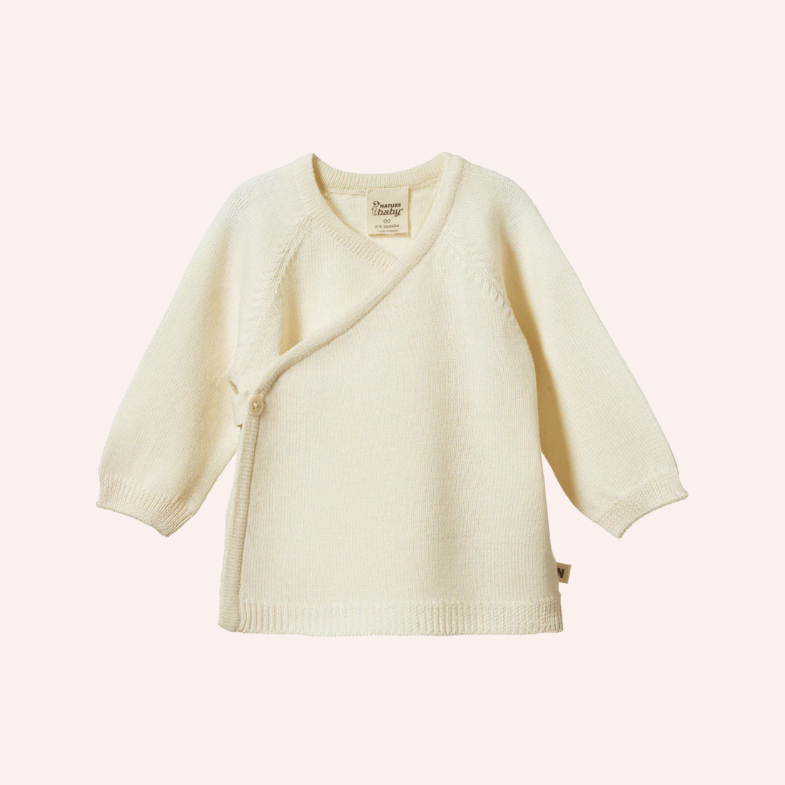 Merino Knit Kimono Jacket - Natural