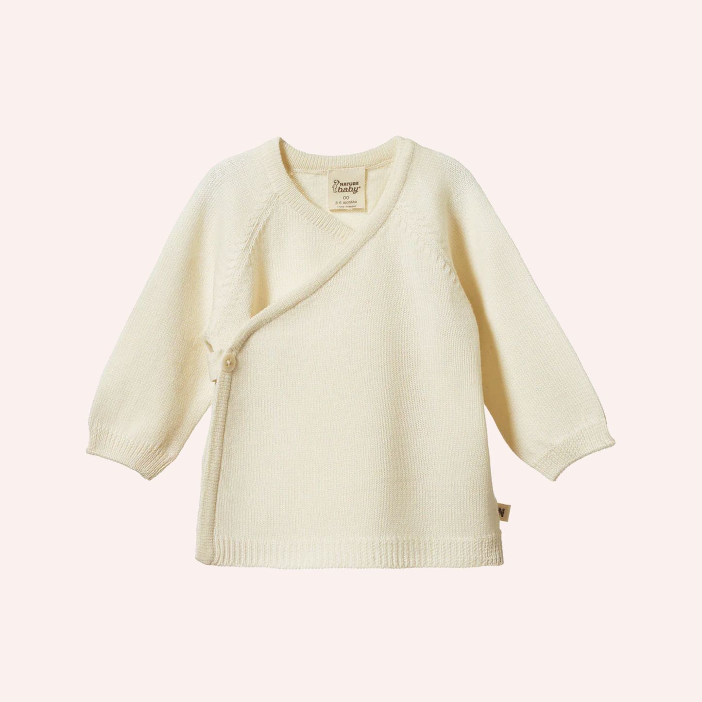 Merino Knit Kimono Jacket - Natural