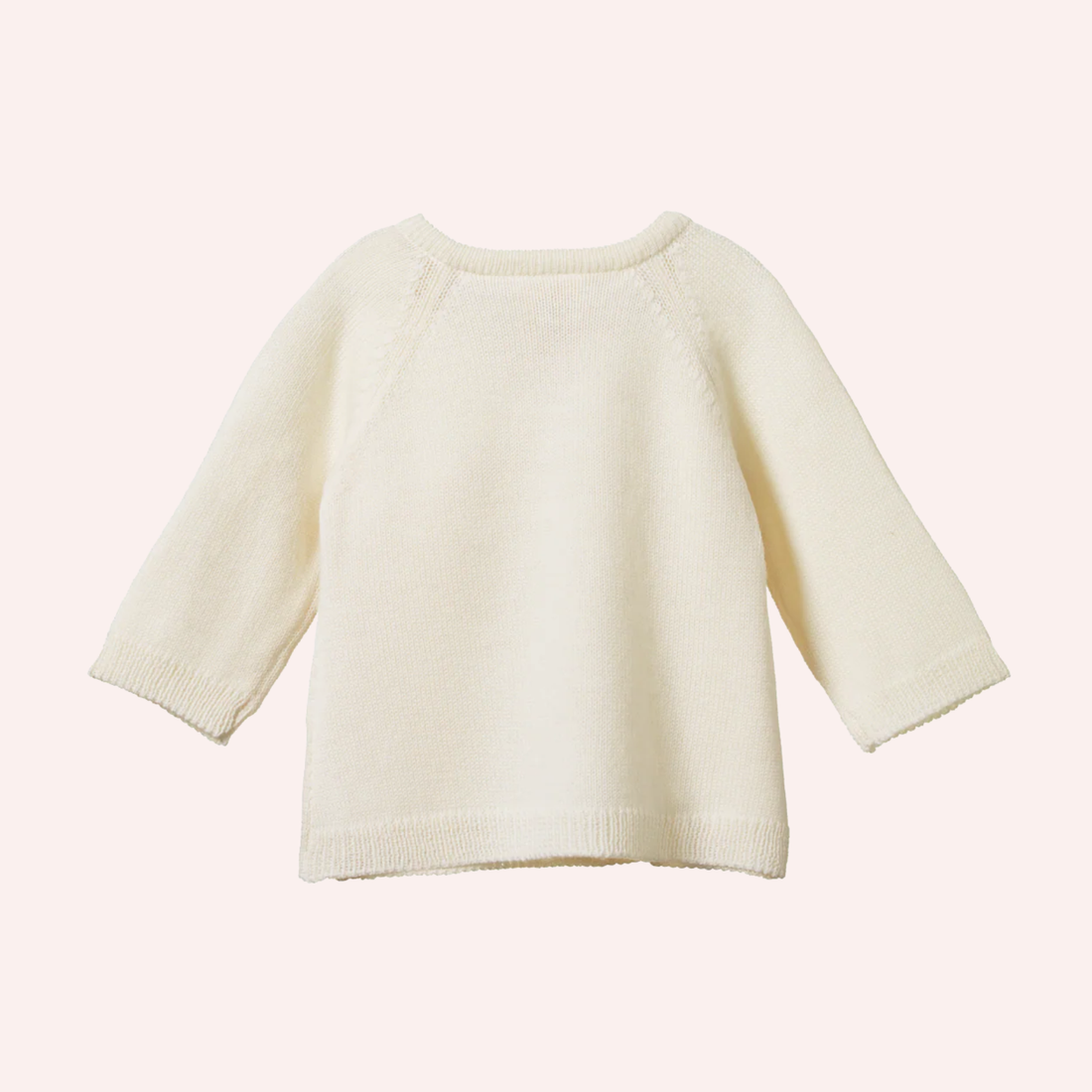 Merino Knit Kimono Jacket - Natural