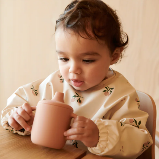 Merle Cape Bib - Peach/Sea Shell Mix