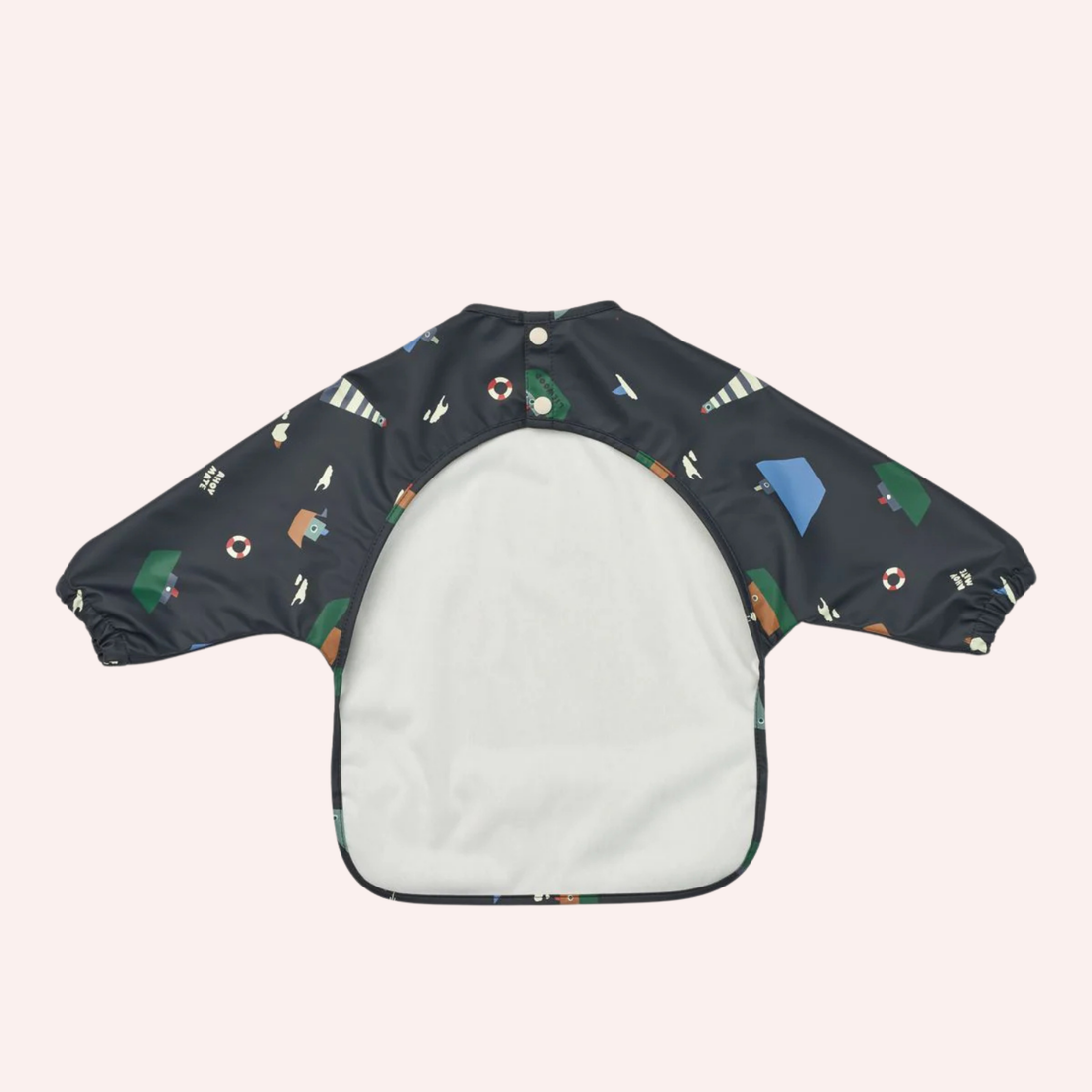 Merle Printed Cape Bib - Sailing/Classic Navy