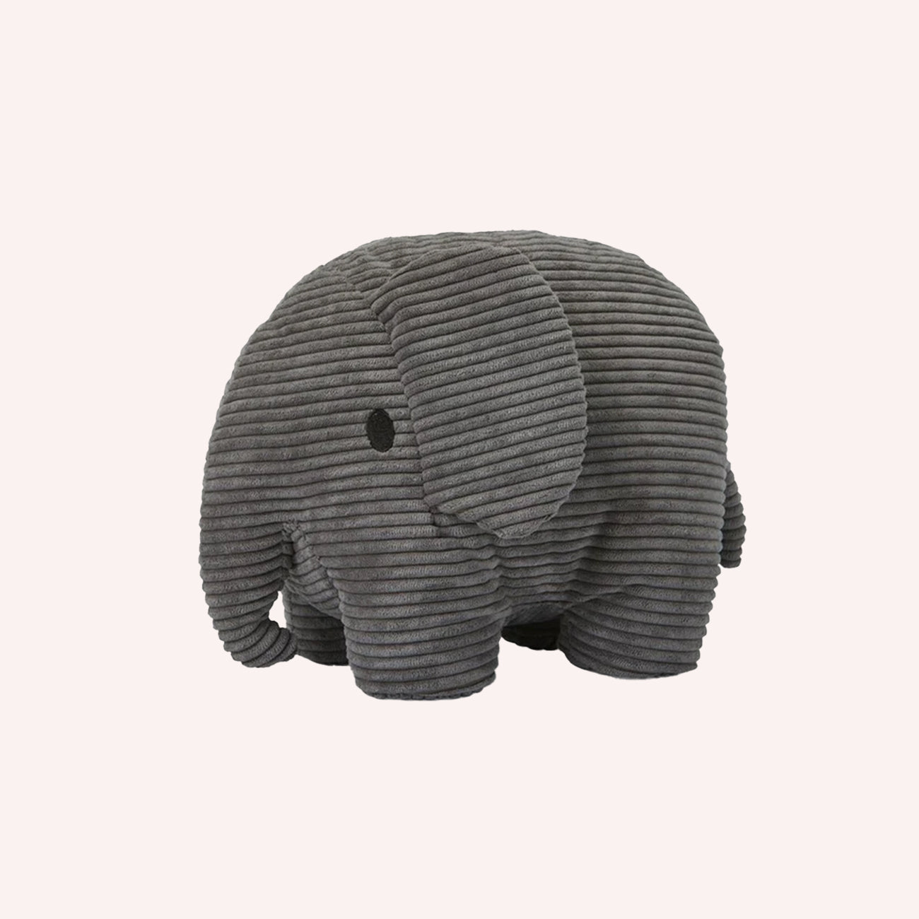 Elephant Corduroy Plush - Grey (23 cm)