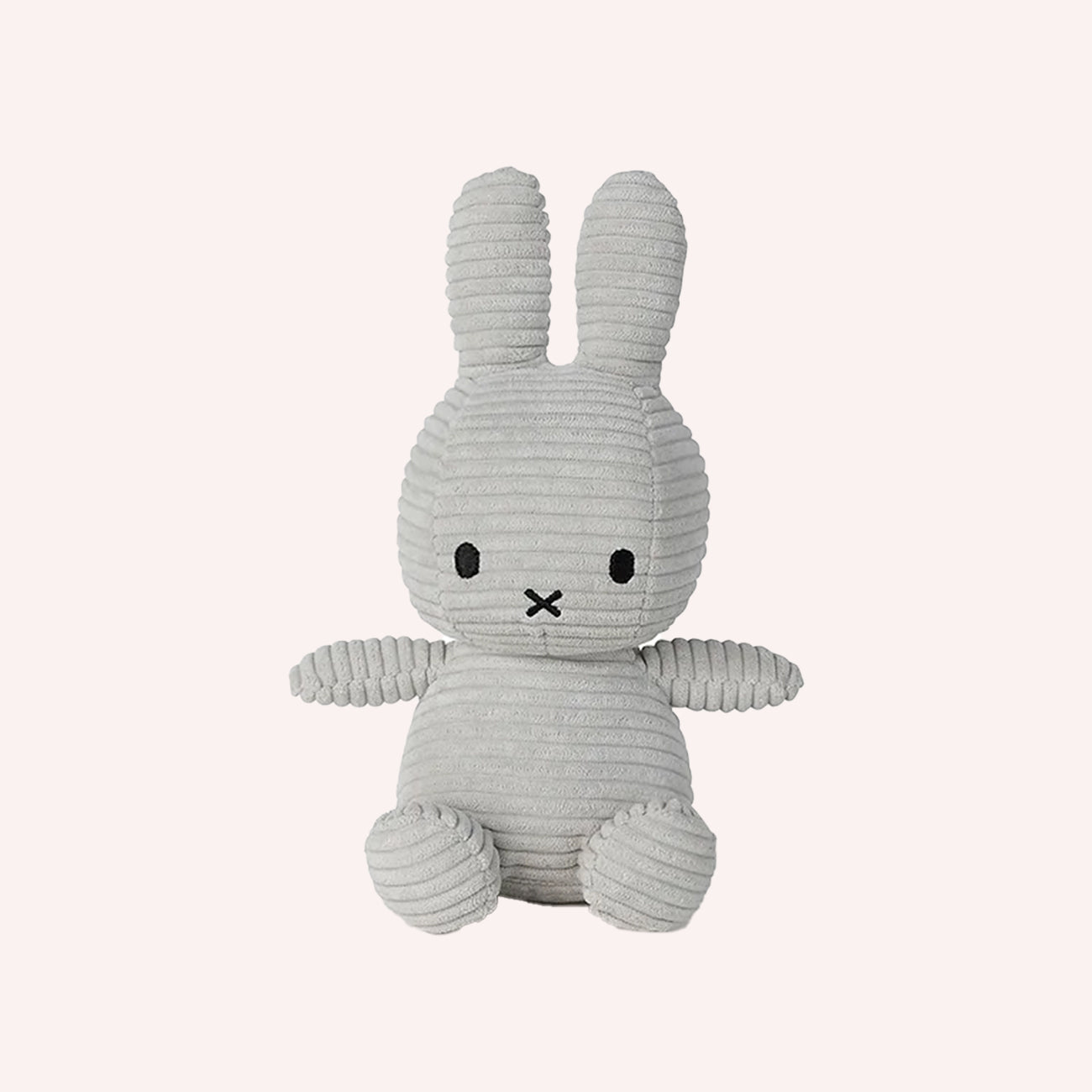 Miffy Corduroy Plush - Soft Grey (23 cm)