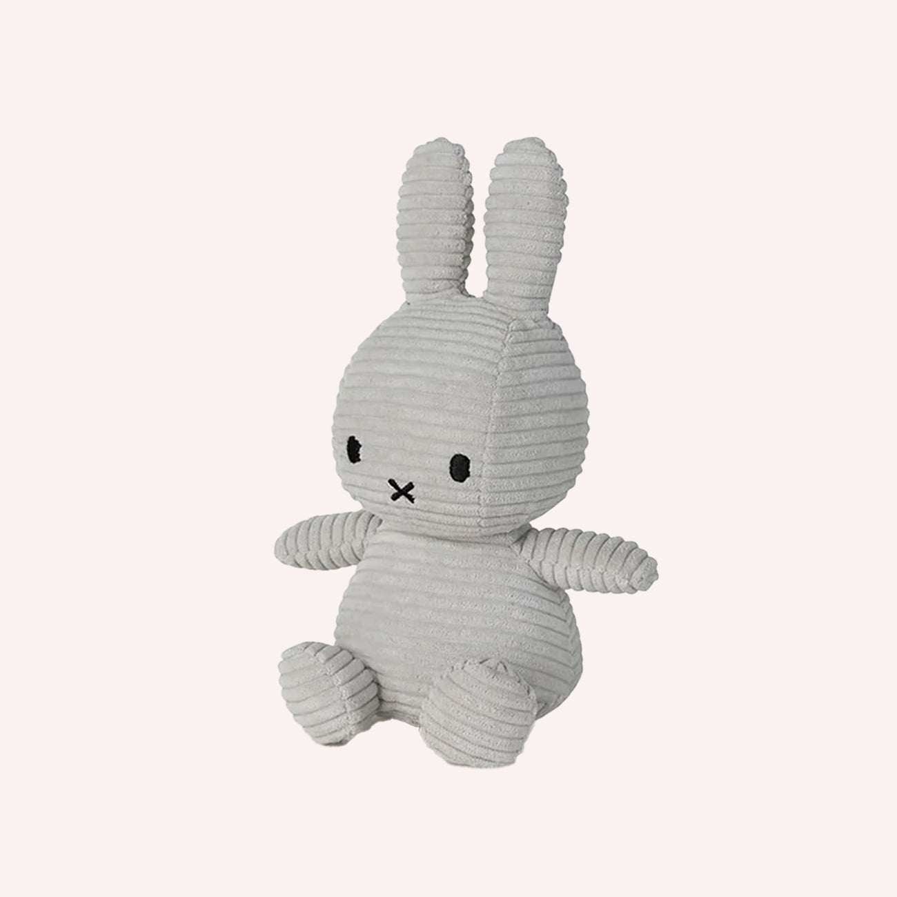 Miffy Corduroy Plush - Soft Grey (23 cm)