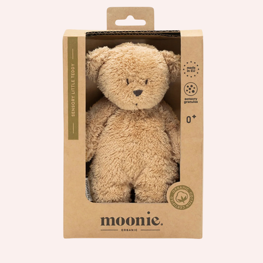 Moonie Sensory Little Teddy - Cappuccino