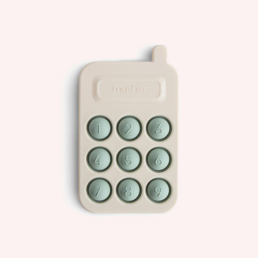 Mushie Phone Press Toy - Cambridge Blue