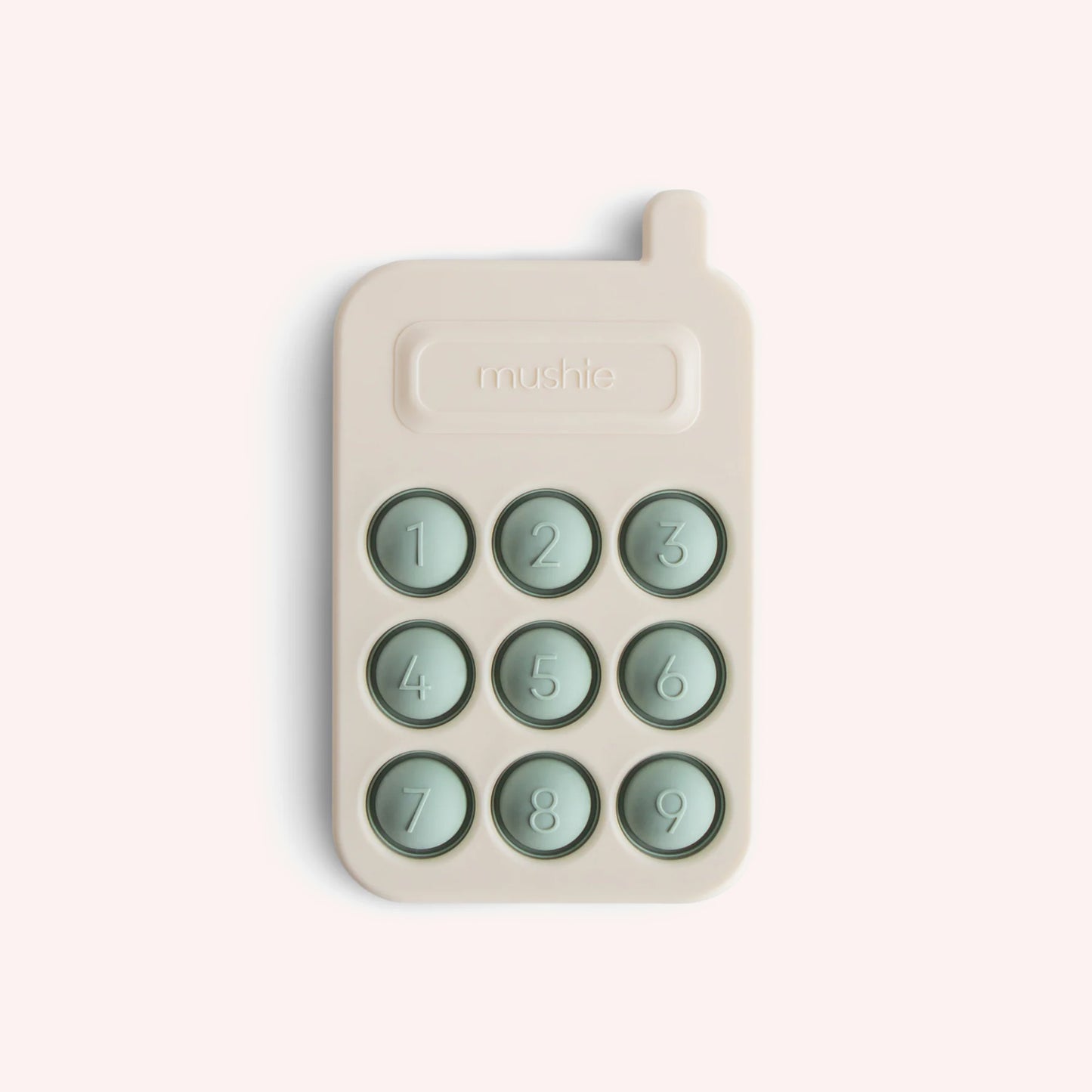 Mushie Phone Press Toy - Cambridge Blue