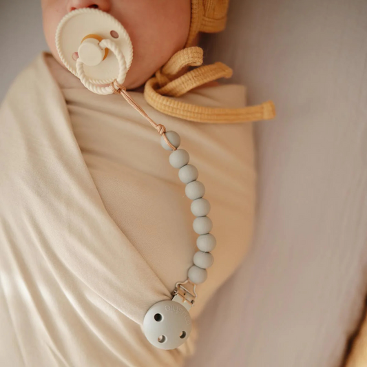 Mushie Pacifier Clip Halo - Cloud