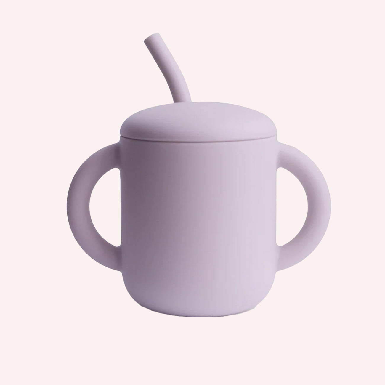 Mushie Silicone Training Cup + Straw - Soft Lilac