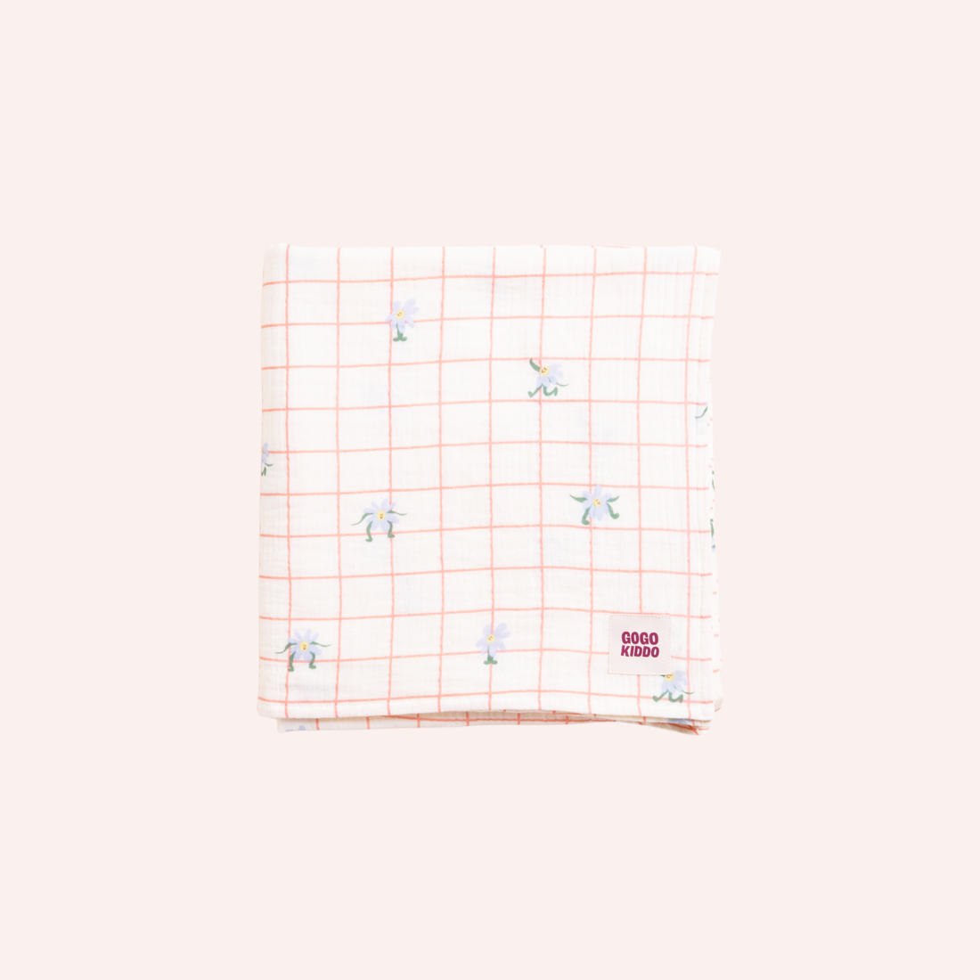 Light and Breathable Muslin Swaddle Wrap - Dancing Daisies