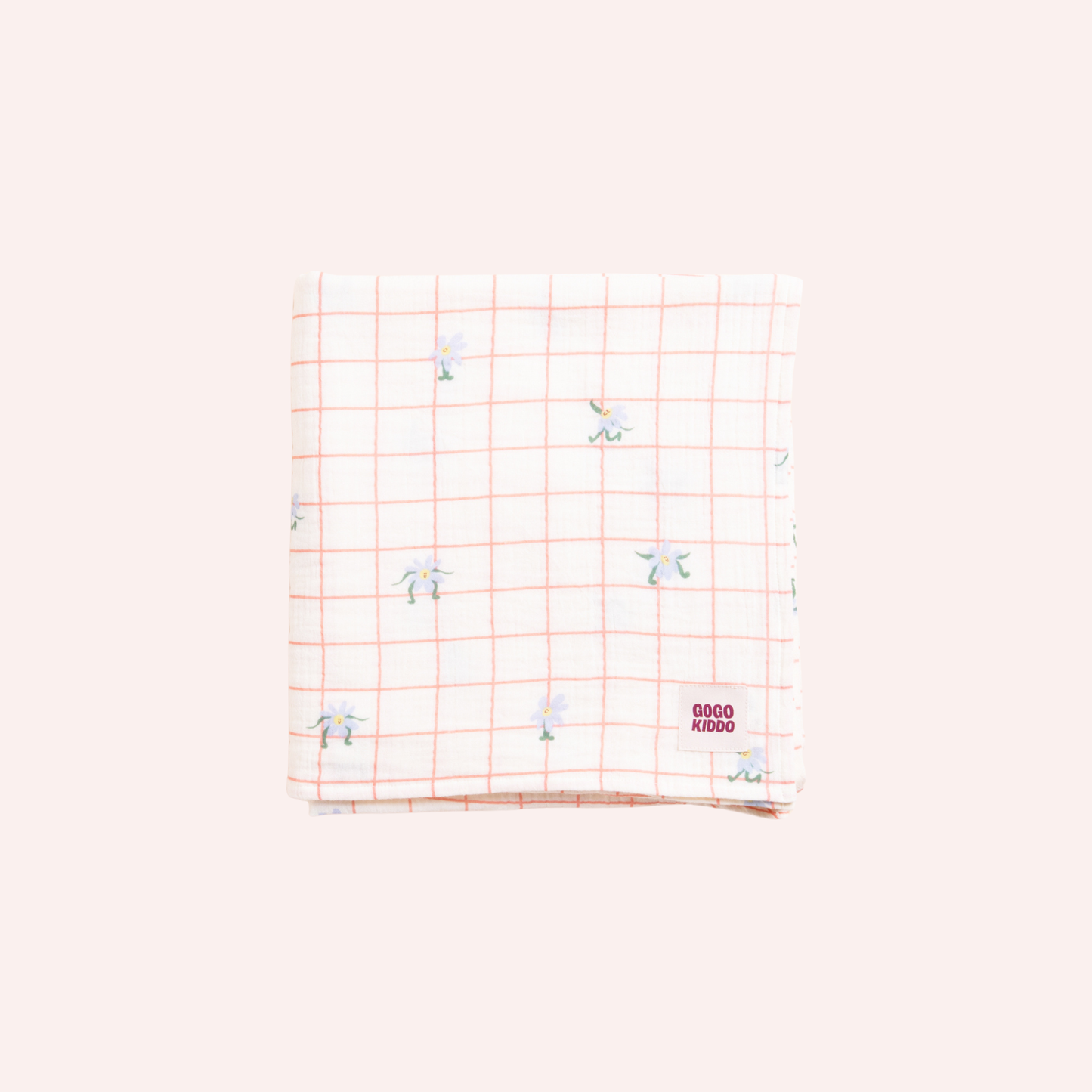 Light and Breathable Muslin Swaddle Wrap - Dancing Daisies