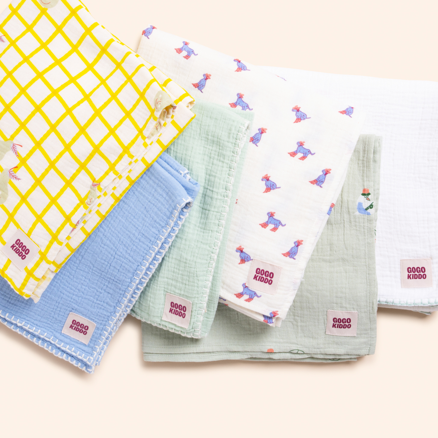 Light and Breathable Muslin Swaddle Wrap - Pear Picnic