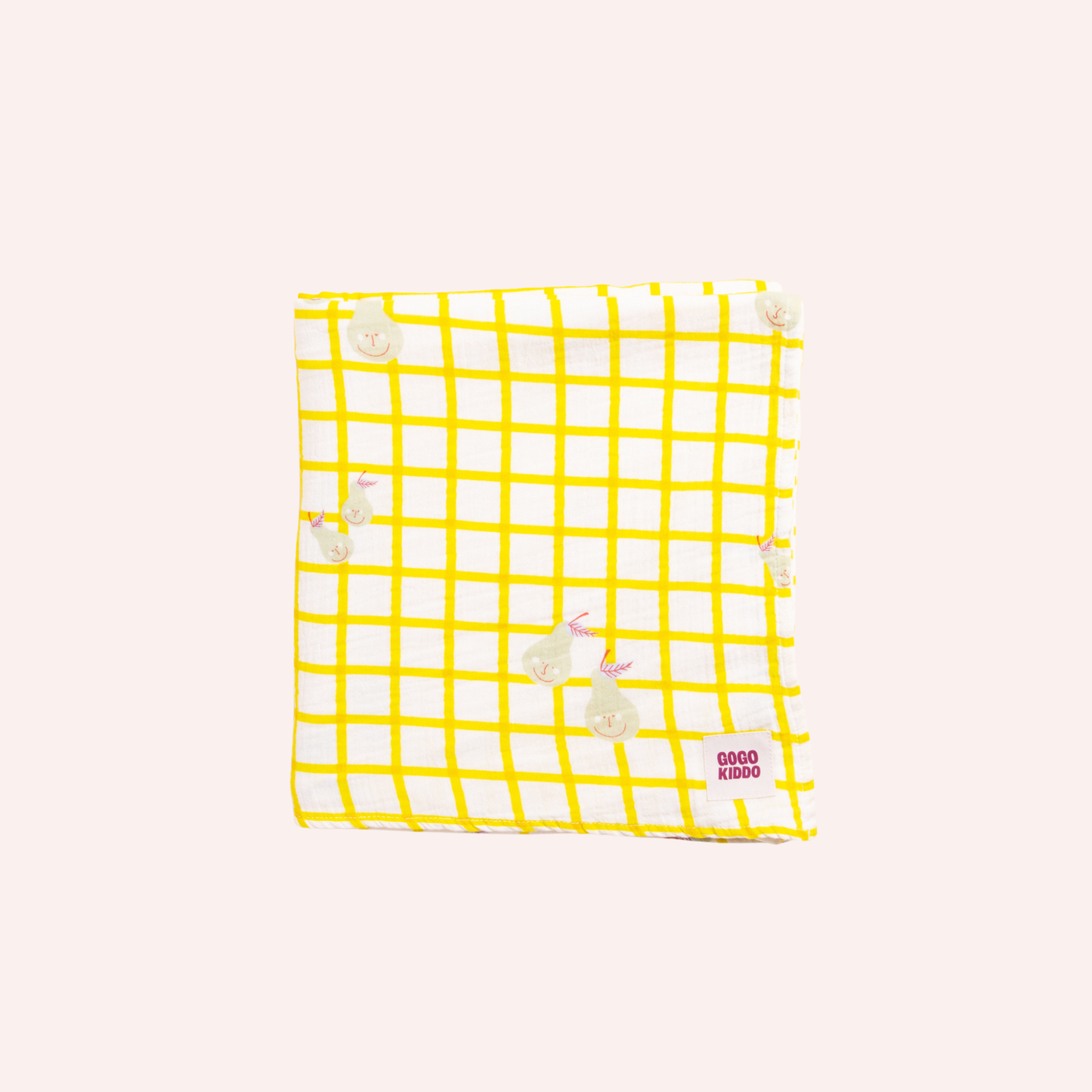 Light and Breathable Muslin Swaddle Wrap - Pear Picnic