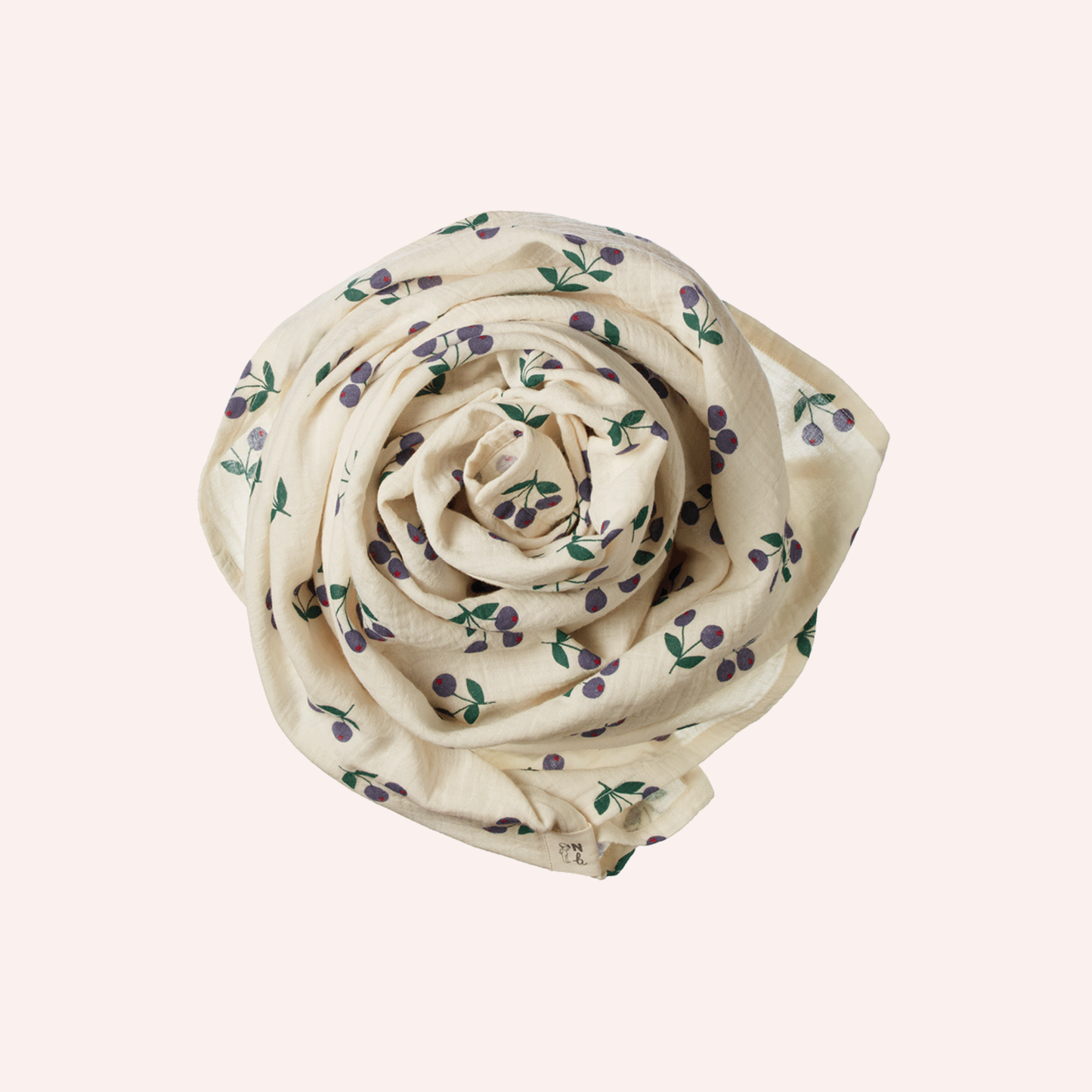 Muslin Wrap - Winter Berry Natural Print