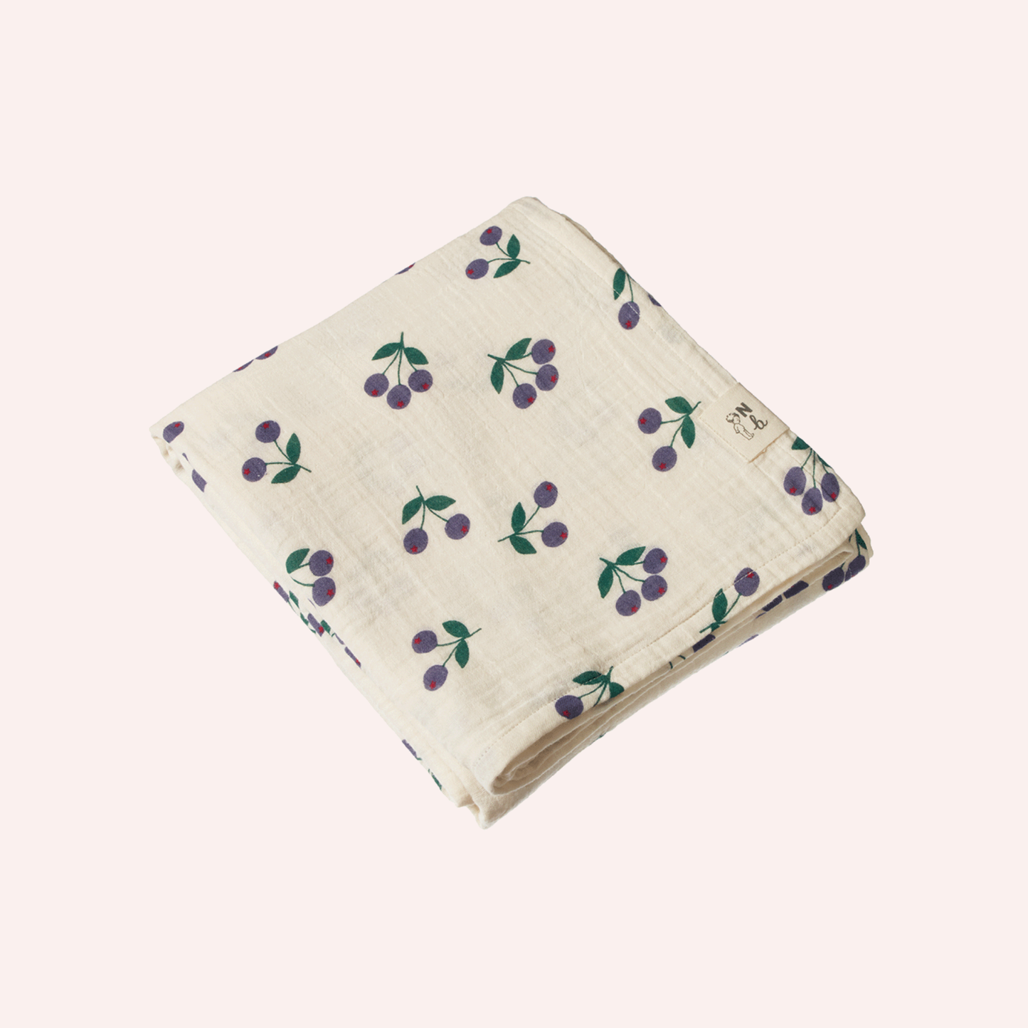 Muslin Wrap - Winter Berry Natural Print
