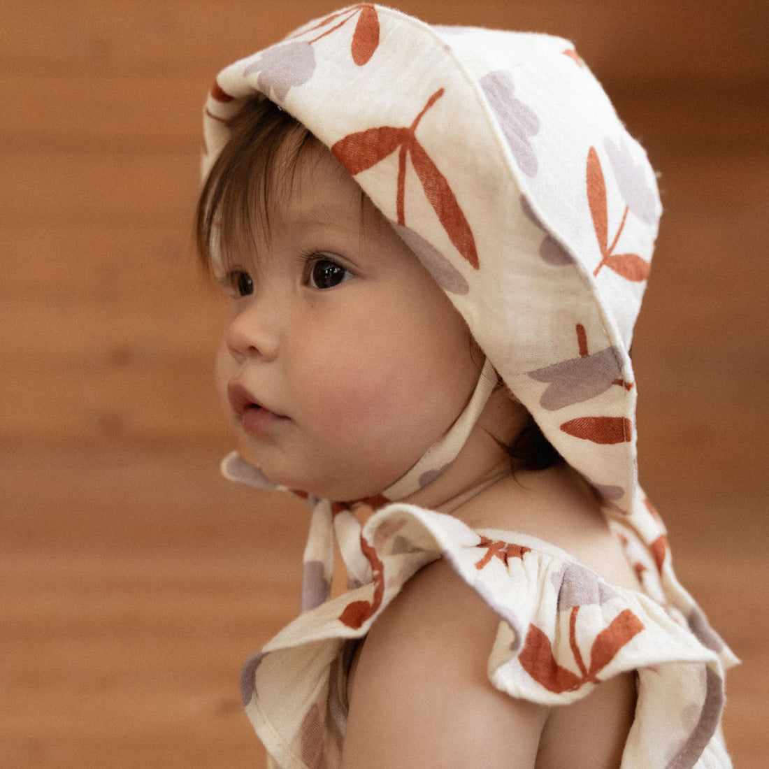 Muslin Sunhat - Fleurette Print