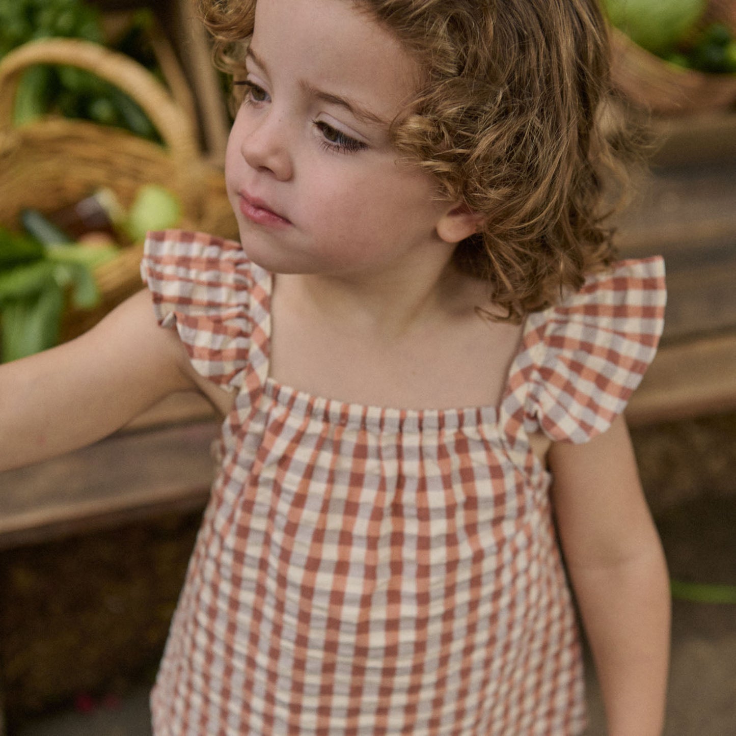 Petal Set - Dandelion Gingham