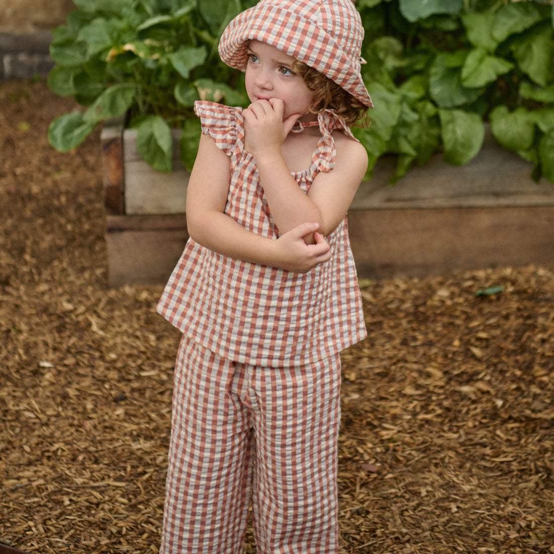 Petal Set - Dandelion Gingham
