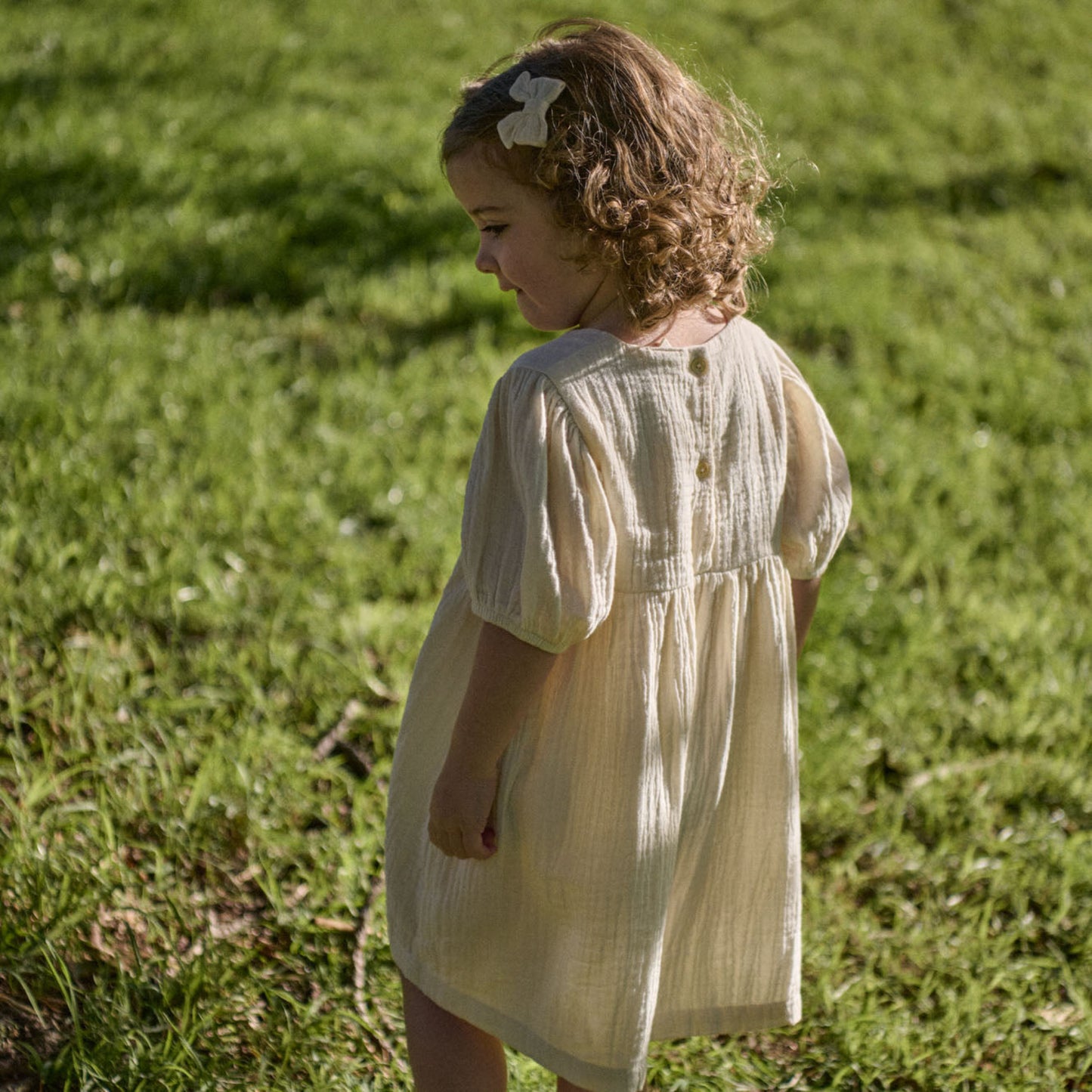 Albertine Dress Muslin - Natural