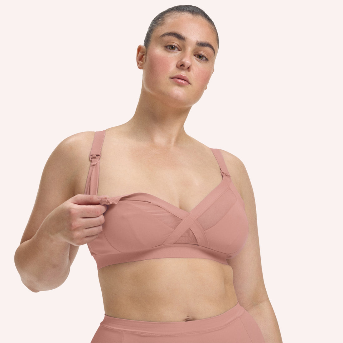 Maternity Support Wirefree Bralette - Desert Dust