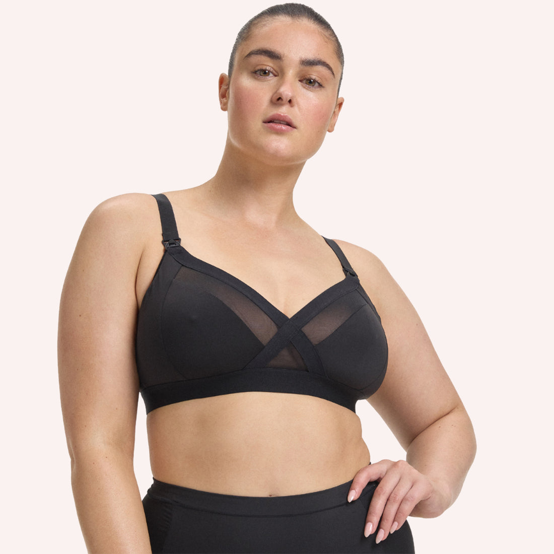 Maternity Support Wirefree Bralette - Licorice