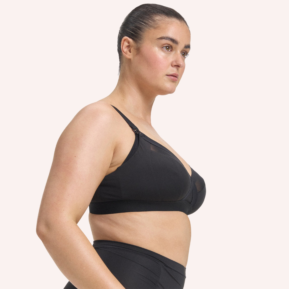 Maternity Support Wirefree Bralette - Licorice